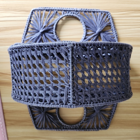 House of Harlow Purple Woven Basket Bag - Picture 8 of 8